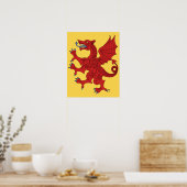 Dragon Rampant Gules Poster (Küche)