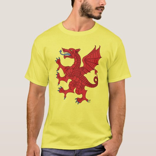 Dragon Rampant Gules T-Shirt (Vorderseite)