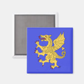 Dragon Rampant oder Magnet (Vorderseite/Rückseite)