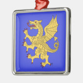 Dragon Rampant oder Silbernes Ornament (Links)