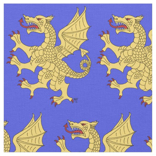 Dragon Rampant oder Stoff (Nahaufnahme)