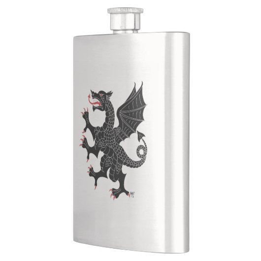 Dragon Rampant Sable Flachmann (Links)