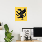 Dragon Rampant Sable Poster (Heimbüro)