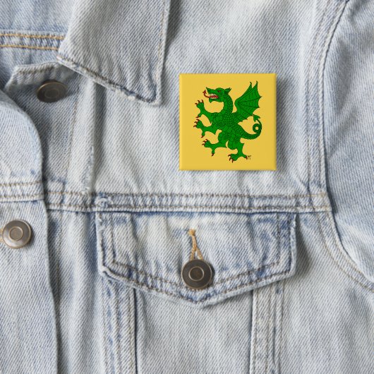 Dragon Rampant Vert Button (Beispiel)