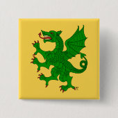 Dragon Rampant Vert Button (Vorderseite)