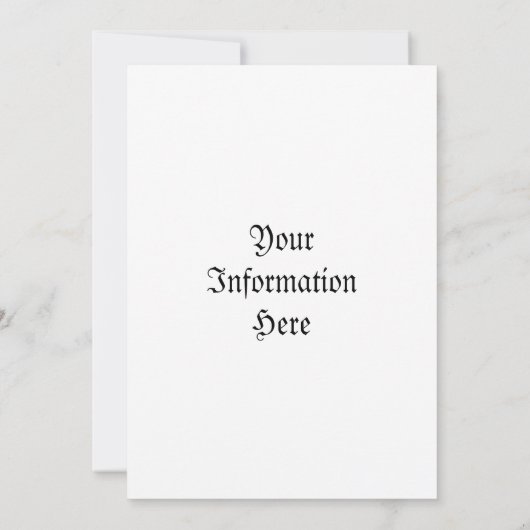 Dragon Rampant Vert Einladung (Rückseite)