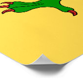 Dragon Rampant Vert Poster (Ecke)