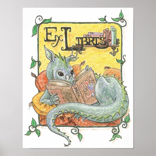 Dragon Reader Print Poster (Vorne)