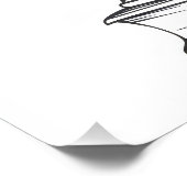 Dragon Reading Book Fotodruck (Ecke)