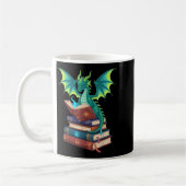Dragon Reading Books Fantasy Lovers Mythical Creat Kaffeetasse (Links)