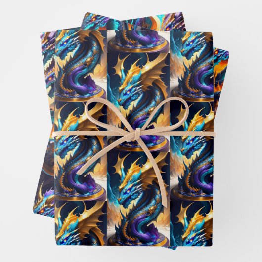 Dragon Realm Collection Geschenkpapier Set (Beispiel)