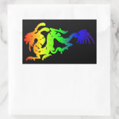 Dragon Rechteckiger Aufkleber (Tasche)