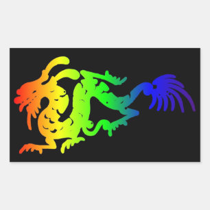 Dragon Rechteckiger Aufkleber
