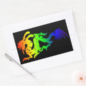 Dragon Rechteckiger Aufkleber (Umschlag)
