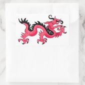 Dragon Rechteckiger Aufkleber (Tasche)