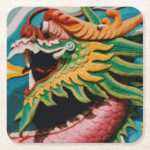 Dragon Rechteckiger Pappuntersetzer (Vorderseite)