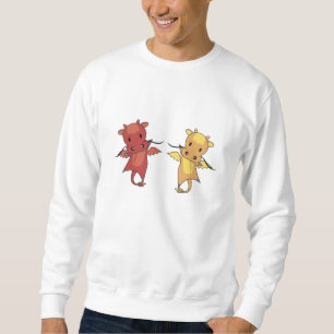 Dragon Red and Yellow Dragon Faible Fantasy Fantas Sweatshirt