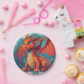 Dragon Red Artwork Paper Teller (Party)