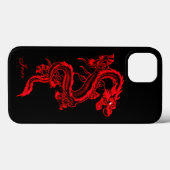 Dragon "Red Chinese Style" Case-Mate iPhone Hülle (Rückseite (Horizontal))