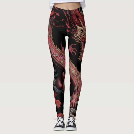 DRAGON RED Leggings (Vorderseite)