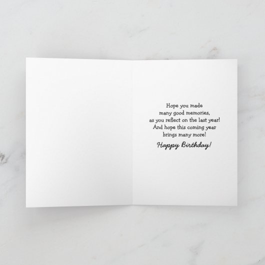 Dragon Reflection Birthday Karte (Innenseite)