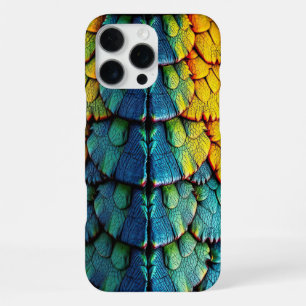 Dragon Reptile Scales Green Blue Yellow Armor iPhone 16 Pro Max Hülle