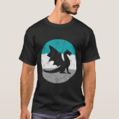 Dragon Retro Geschenk für Männer oder Jungen T-Shirt (Vorderseite)