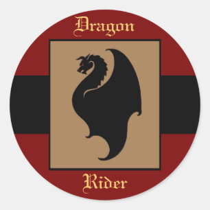 Dragon Rider Birthday Stickers