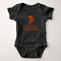 Dragon Rider Cool Trendy Fantasy Red Typografy