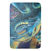 Dragon Rider Fantasy Art Badematte (Vorderseite Vertikal)