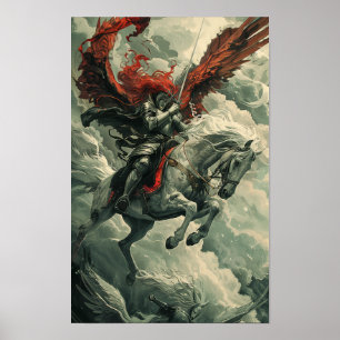 Dragon Rider Fantasy Poster