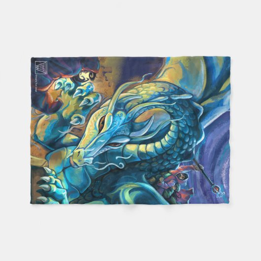 Dragon Rider Poster Fleecedecke (Vorderseite (Horizontal))