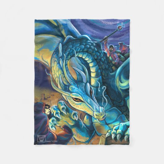 Dragon Rider Poster Fleecedecke (Vorderseite)