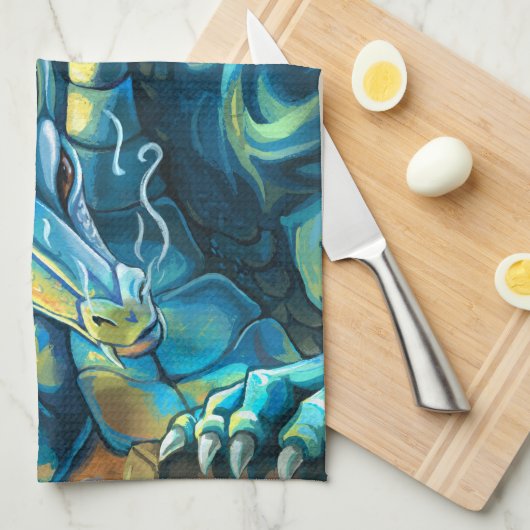 Dragon Rider Poster Geschirrtuch (Viertel Falte)