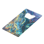 Dragon Rider Poster Kreditkartenflaschenöffner (Rückseite Schrägansicht)