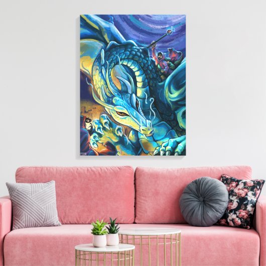 Dragon Rider Poster Leinwanddruck (Insitu (Wohnzimmer))