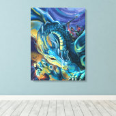 Dragon Rider Poster Leinwanddruck (Insitu (Holzboden))
