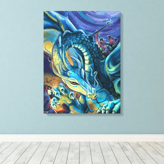 Dragon Rider Poster Leinwanddruck (Insitu (Holzboden))