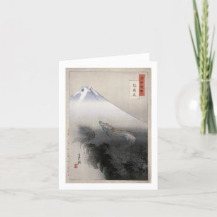 Dragon Rising in Heavens Ogata Gekko Kunstkunst Karte