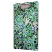 Dragon Rose Grüne Naturdrachen Abstrakte Rose Klemmbrett (Links)