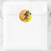 Dragon Round Sticker (Tasche)