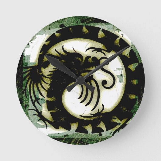 Dragon Runde Wanduhr (Vorderseite)
