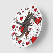 Dragon Runde Wanduhr (Winkel)