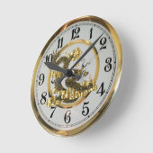 Dragon Runde Wanduhr (Winkel)