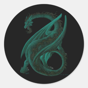 Dragon Runder Aufkleber