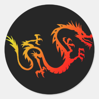 Dragon Runder Aufkleber