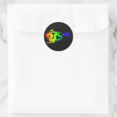 Dragon Runder Aufkleber (Tasche)