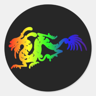 Dragon Runder Aufkleber