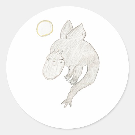 Dragon Runder Aufkleber (Vorderseite)