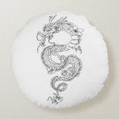 Dragon Rundes Kissen (Rückseite)